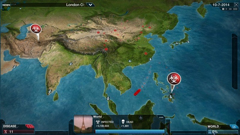 【Plague Inc: Evolved】最後の最後まで結果がわからないところがかなり面白くなっている