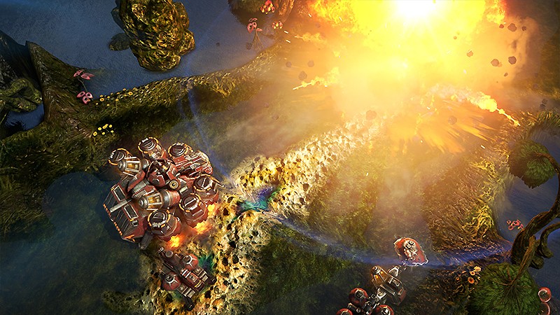 SF世界で本格RTSを楽しめる『Grey Goo』