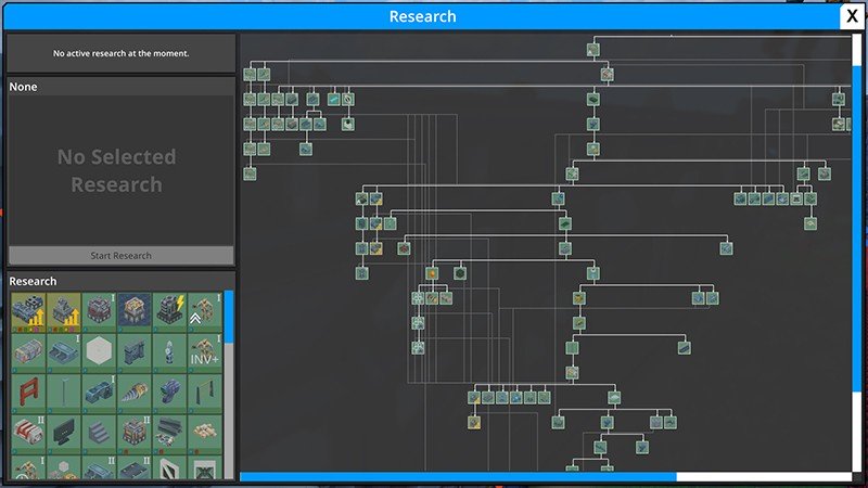 リサーチシステムの画面